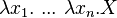 \lambda x_{1}.\ ...\ \lambda x_{n}.X