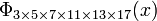 \Phi _{{3\times 5\times 7\times 11\times 13\times 17}}(x)