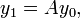 y_{1}=Ay_{0},