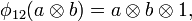 \phi _{{12}}(a\otimes b)=a\otimes b\otimes 1,