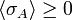 \langle \sigma _{A}\rangle \geq 0