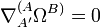 \nabla _{{A'}}^{{(A}}\Omega ^{{B)}}=0