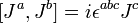 [J^{a},J^{b}]=i\epsilon ^{{abc}}J^{c}\,