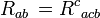 R_{{ab}}\,=R^{c}{}_{{acb}}