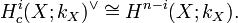 H_{c}^{i}(X;k_{X})^{{\vee }}\cong H^{{n-i}}(X;k_{X}).