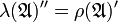 \lambda ({\mathfrak  {A}})^{{\prime \prime }}=\rho ({\mathfrak  {A}})^{\prime }