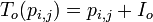 T_{o}(p_{{i,j}})=p_{{i,j}}+I_{o}