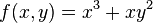 f(x,y)=x^{3}+xy^{2}