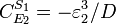 C_{{E_{2}}}^{{S_{1}}}=-\varepsilon _{2}^{{3}}/D