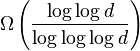 \Omega\left(\frac{\log\log d}{\log\log\log d}\right)