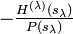 -\tfrac{H^{(\lambda)}(s_\lambda)}{P(s_\lambda)}