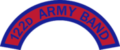122nd Army Band Tab