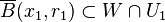 \overline{B}(x_1, r_1) \subset W \cap U_1