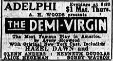 Black and white newspaper ad.