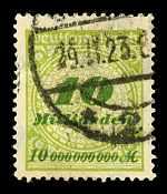 10 Milliard Mark (1010 mark) stamp