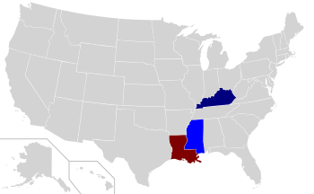 1999 Gubernatorial election results map