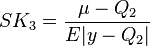  SK_3 = \frac{ \mu -  Q_2 }{ E | y - Q_2 | } 