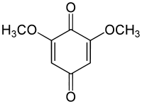 Chemical structure of 2,6-dimethoxybenzoquinone