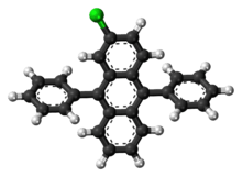 2-Chloro-9,10-diphenylanthracene molecule