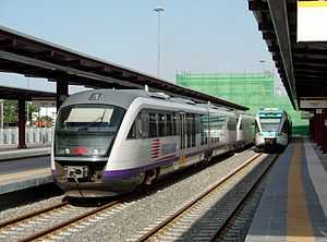 Proastakos trains at Piraeus.