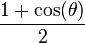 \frac{1 + \cos (\theta)}{2}