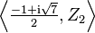 \left\langle\tfrac{-1+\mathrm i\sqrt7}2,Z_2\right\rangle