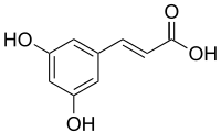 Chemical structure of 3,5-dihydroxycinnamic acid