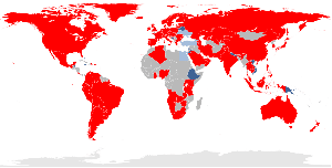 Shows the countries where 3GPP Long Term Evolution is available