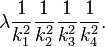  \lambda {1\over k_1^2} {1\over k_2^2} {1\over k_3^2} {1\over k_4^2}. 