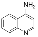 Structural formula of 4-aminoquinoline