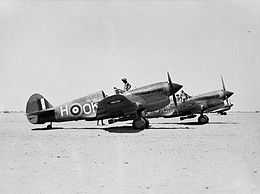 Fighter aircraft parked in the desert