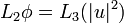 L_2 \phi = L_3( | u |^2)