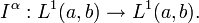 I^\alpha : L^1(a,b) \to L^1(a,b).