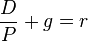 \frac{D}{P} + g = r