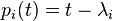 p_i(t) = t - \lambda_i