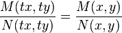 \frac{M(tx,ty)}{N(tx,ty)} = \frac{M(x,y)}{N(x,y)}