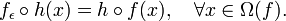 f_\epsilon\circ h(x)=h\circ f(x), \quad \forall x\in \Omega(f).