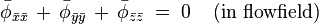 
\bar{\phi}_{\bar{x}\bar{x}} \,+\, \bar{\phi}_{\bar{y}\bar{y}} \,+\, \bar{\phi}_{\bar{z}\bar{z}} \;=\; 0  \;\;\;\; \mbox{(in flowfield)}
