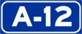 Autovía A-12 shield