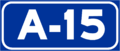 Autovía A-15 shield