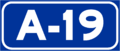 Autovía A-19 shield