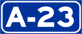 Autovía A-23 shield