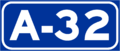 Autovía A-32 shield