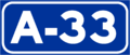 Autovía A-33 shield