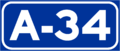 Autovía A-34 shield