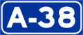 Autovía A-38 shield