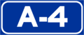 Autovía A-4 shield