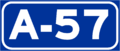 Autovía A-57 shield