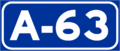 Autovía A-63 shield