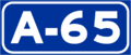 Autovía A-65 shield